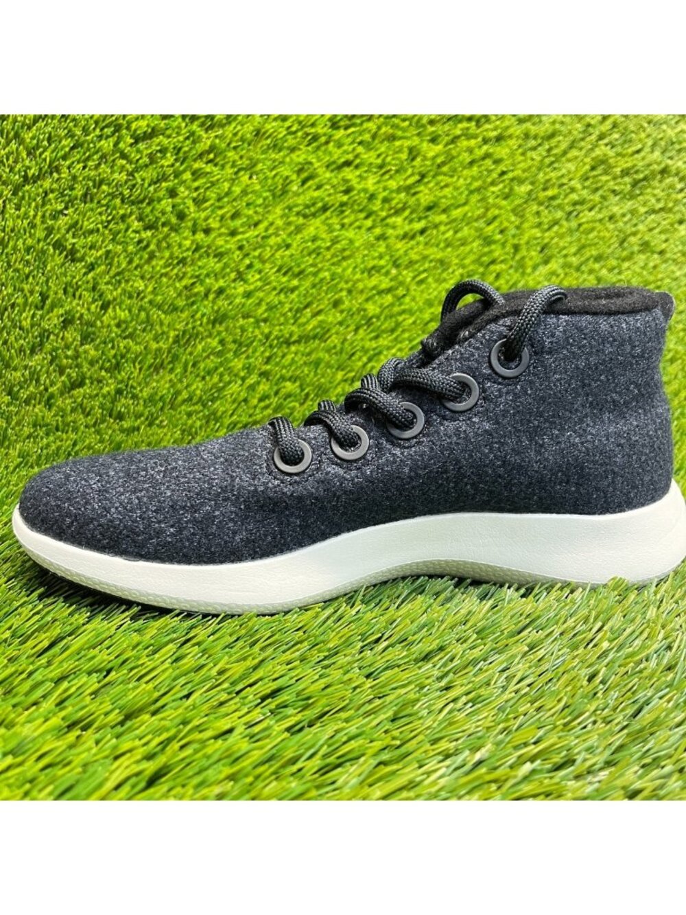 Allbirds Wool Runner Up Mizzles Womens Size 8 Black White Running Shoes Sneakers - Picture 2 of 10